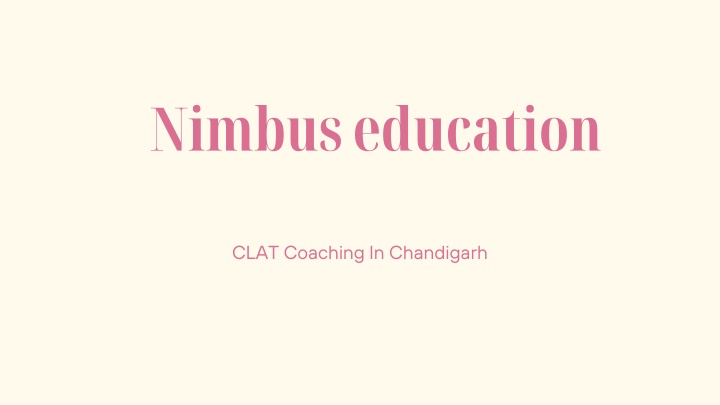 PPT - law entrance coaching in chandigarh PowerPoint Presentation, free download - ID:14287842