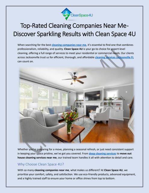 cleaning companies near me by Clean Space 4U.pdf