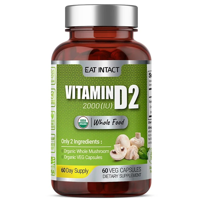 Wholesale Organic Vegan Whole Food Vitamin D2, 2000 IU - Eat Intact