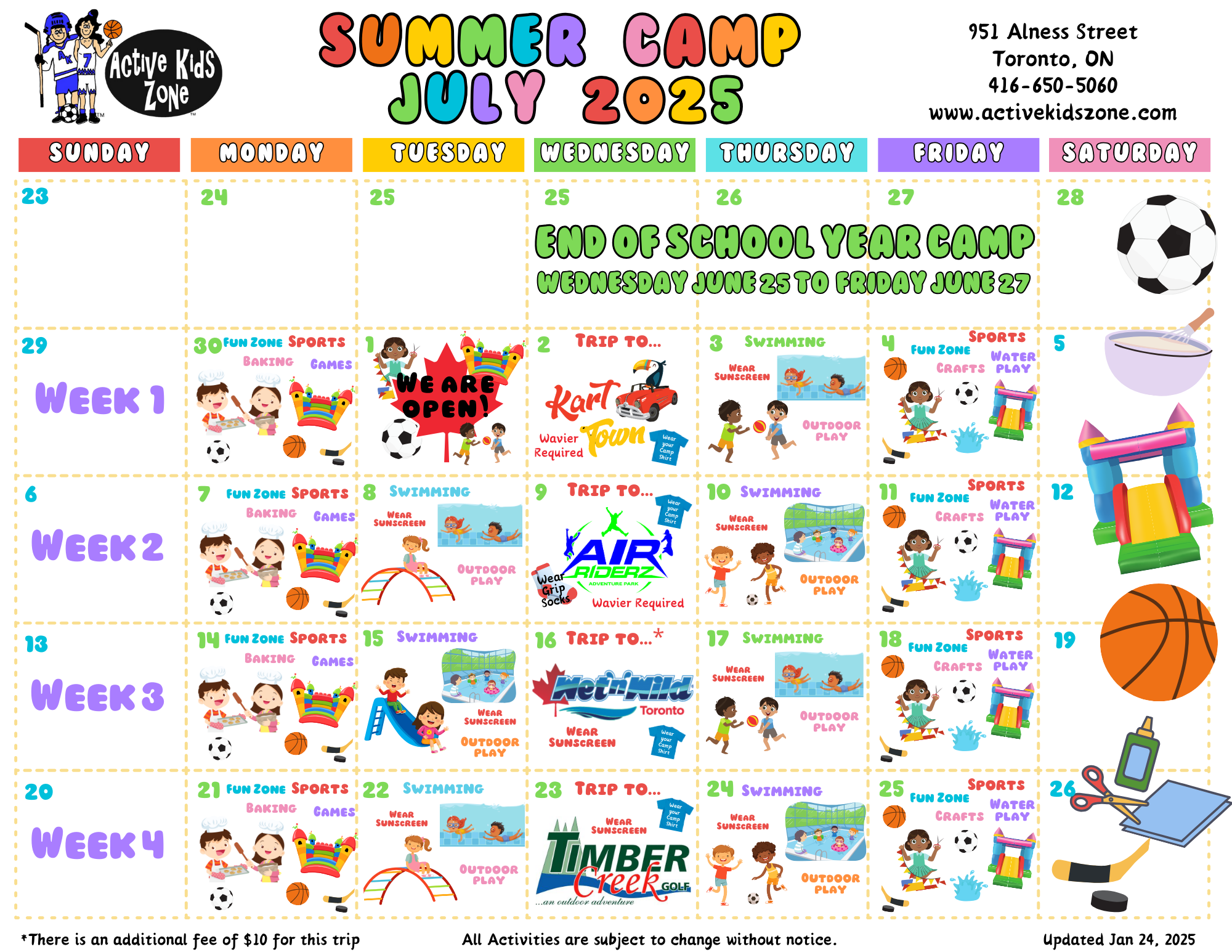 Kids birthday party places - Active Kids Zone Inc.