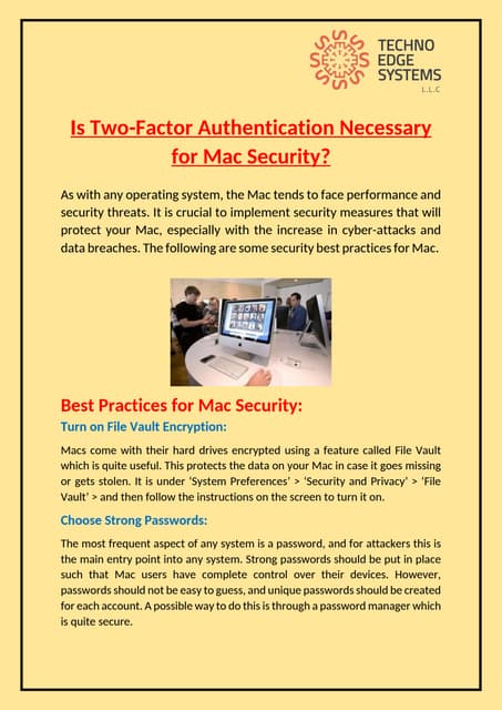 Is Two-Factor Authentication Necessary for Mac Security? | PDF