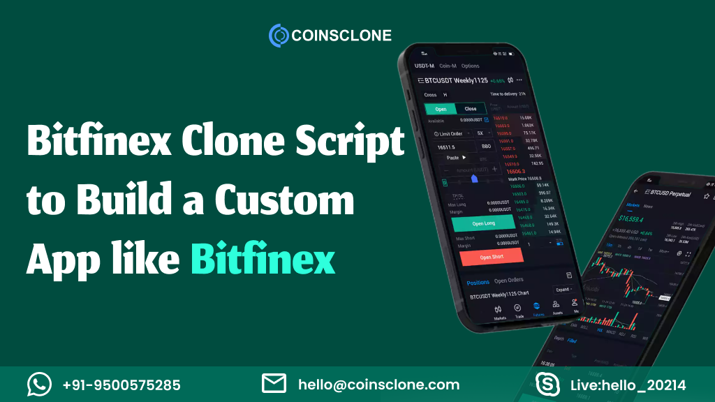 Bitfinex Clone Script to Build a Custom App like Bitfinex