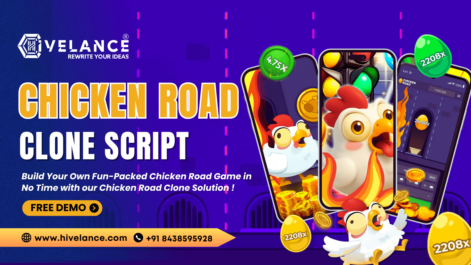 Chicken Road Clone Script | White Label Chicken Road Clone Software