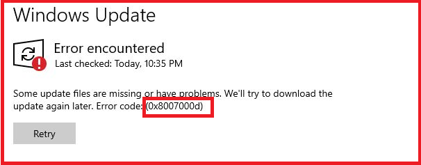 Error Code 0x8007000d - Windows 10/11 Update Failure [Fixed]