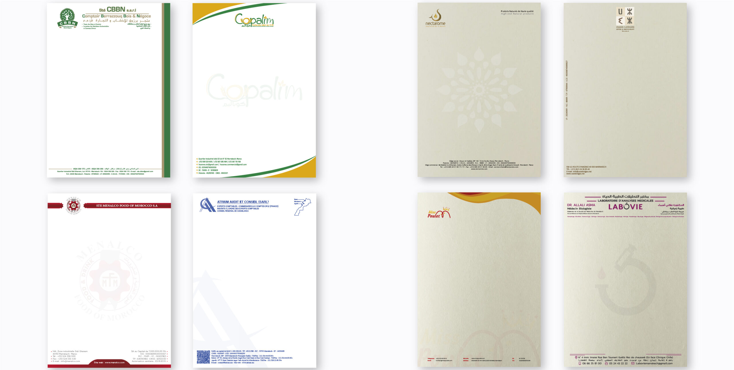 Fournisseur d'impression de papier à en-tête personnalisé au Maroc