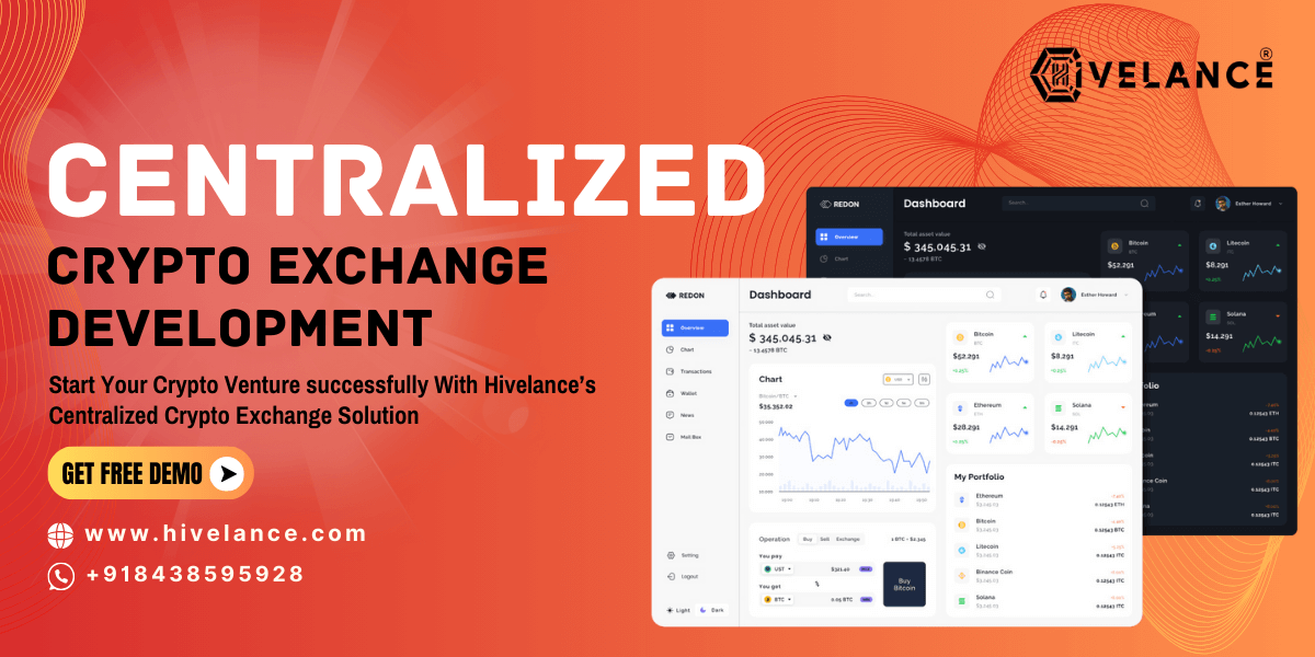 Centralized Cryptocurrency Exchange Development Company - Hivelance
