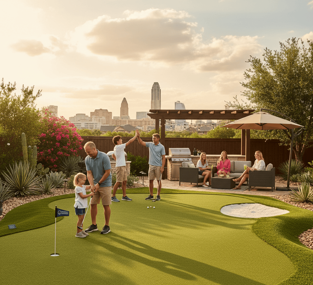 Social Benefits of Using Putting Green Artificial Grass in Austin
