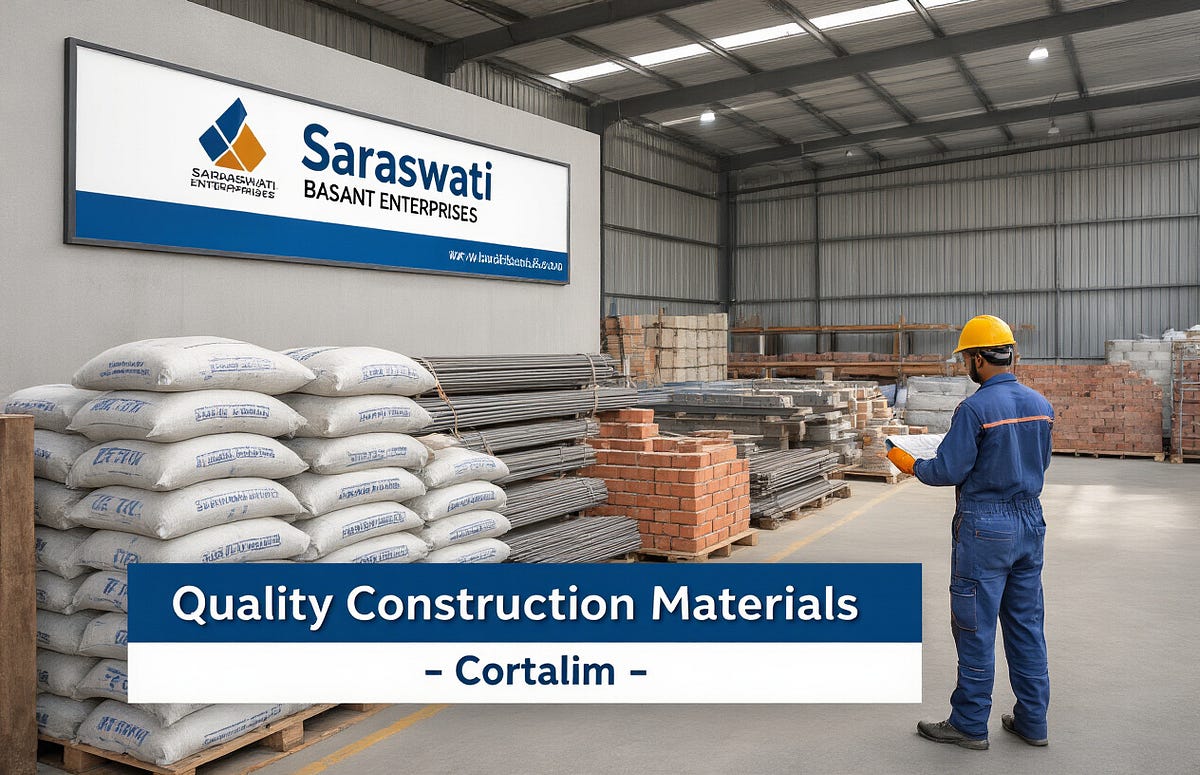 Premium Construction Material Supplier Cortalim by Saraswati Basant Enterprises