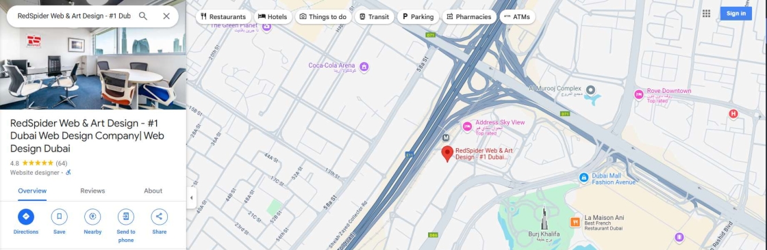 RedSpider Web and Art Design Cover Image