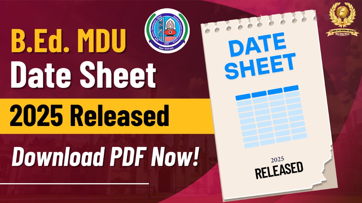 MDU Date Sheet 2025: Latest Updates & Exam Schedule