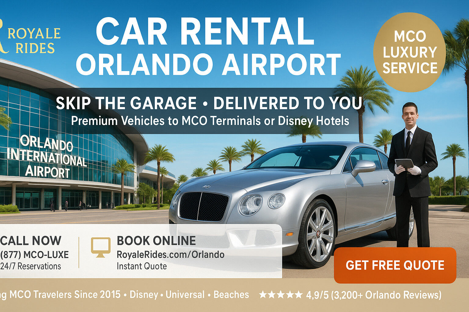 Car Rental Orlando Airport (MCO) 2025 | Royale Rides Guide